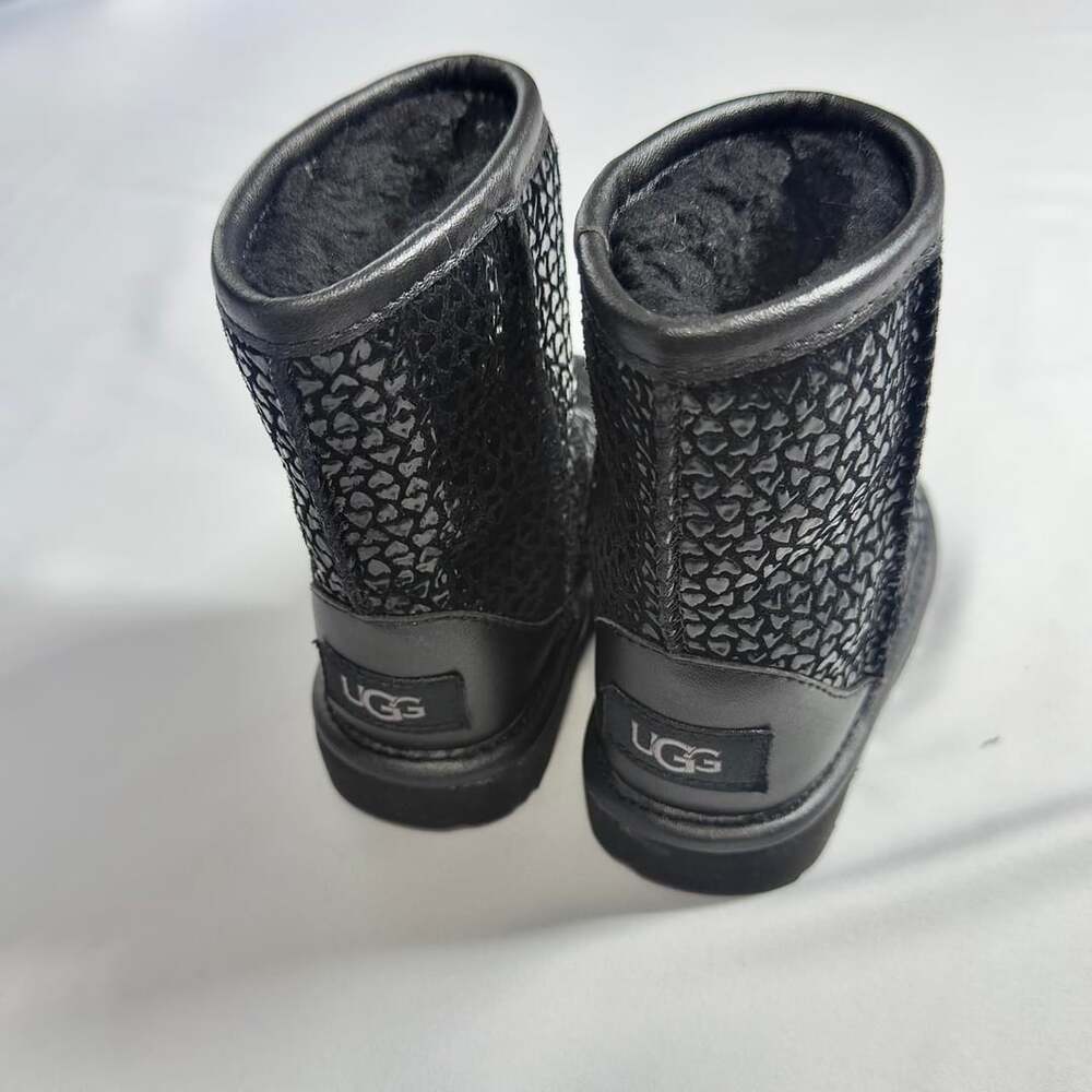 UGG Classic Mini II Metallic Sparkle Black Boots